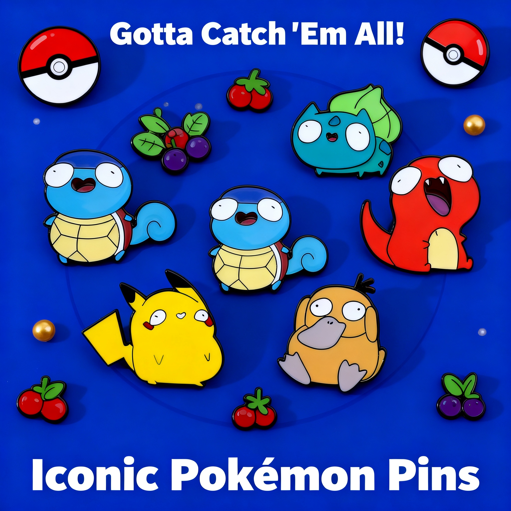 Pin Button Badge - Anime Pokemon Enamel Pin Brooch Pikachu