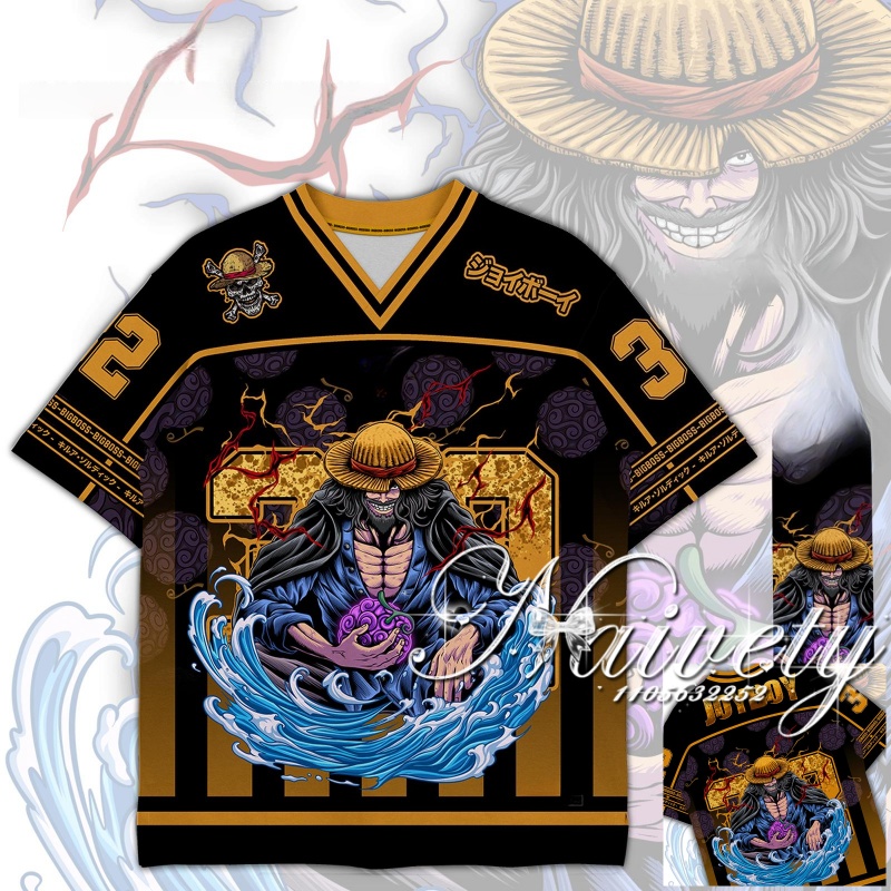 Anime Merchandise T Shirt - 2026 Luffy Newspaper Wanted Poster Multi-Character