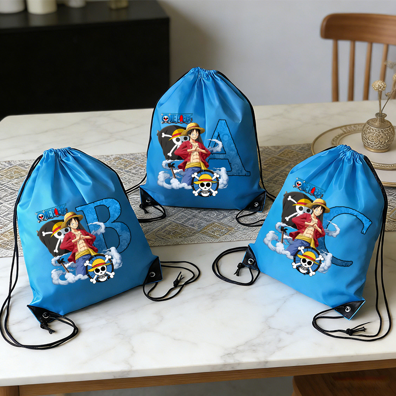Anime Merchandise Bag - One Piece Man Drawstring Backpack Boy