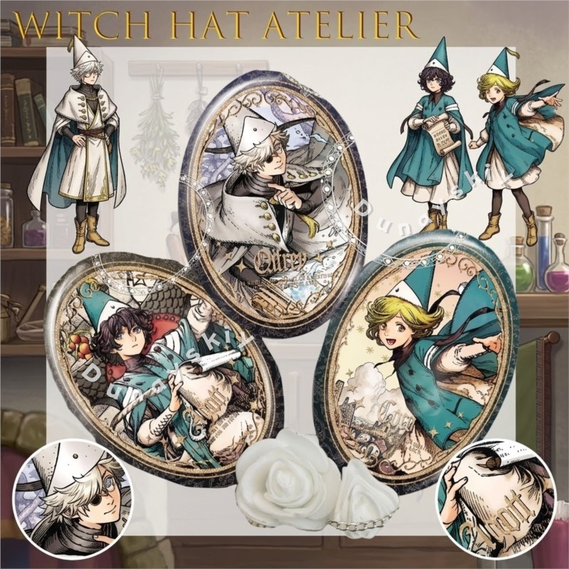 Witch Hat Atelier Tongari Bous - مراجعة Pin Button Badge وسعره
