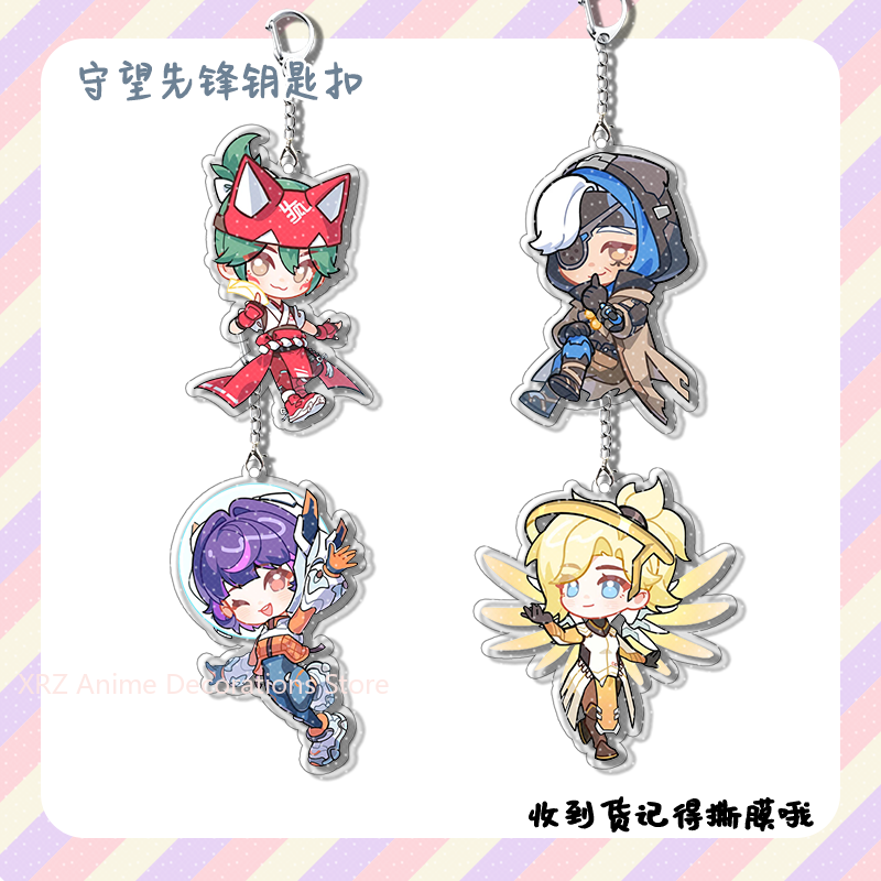4pcs Anime Game Overwatch  Col - مراجعة Anime Merchandise Bag وسعره