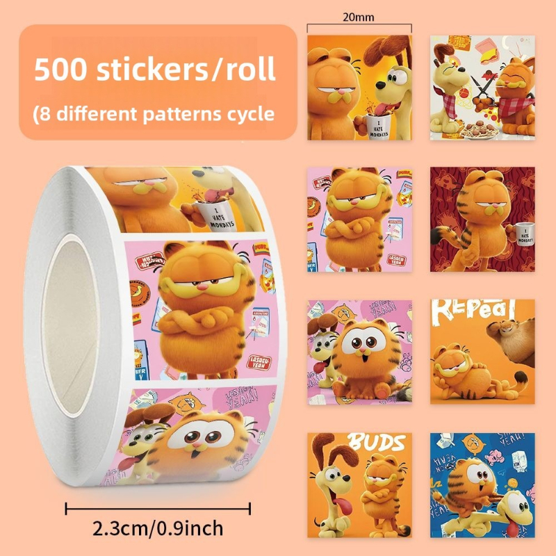 Garfield cartoon cute 500pcs r - مراجعة Anime Merchandise Wholesale وسعره