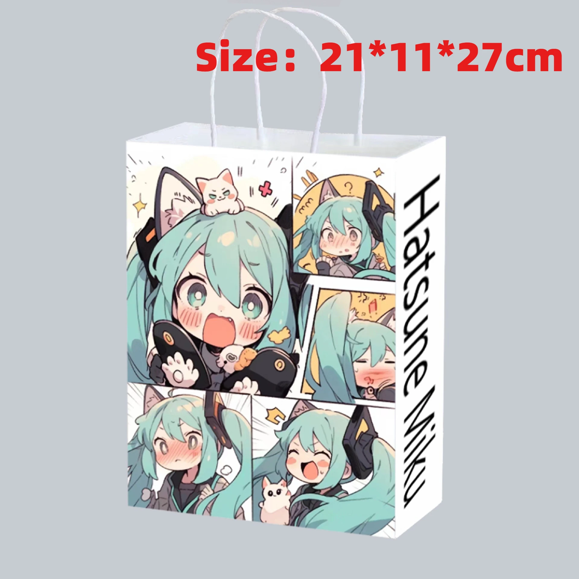 Cute Anime Hatsune Miku Paper  - مراجعة Anime Merchandise Bag وسعره
