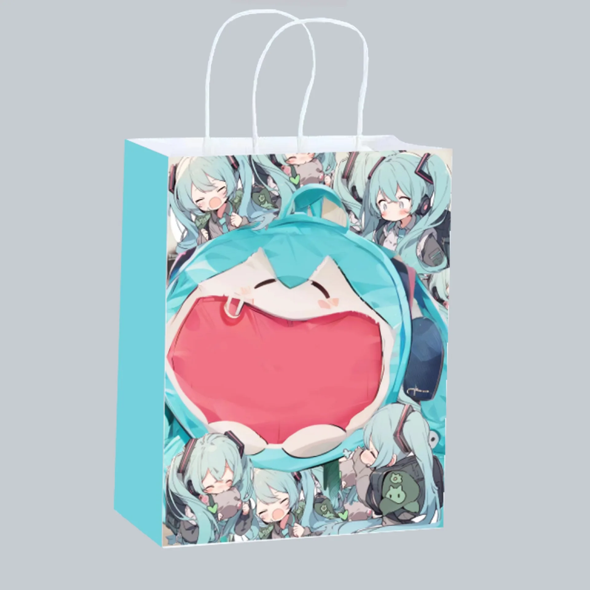 Cute Anime Hatsune Miku Paper  - مراجعة Anime Merchandise Bag وسعره