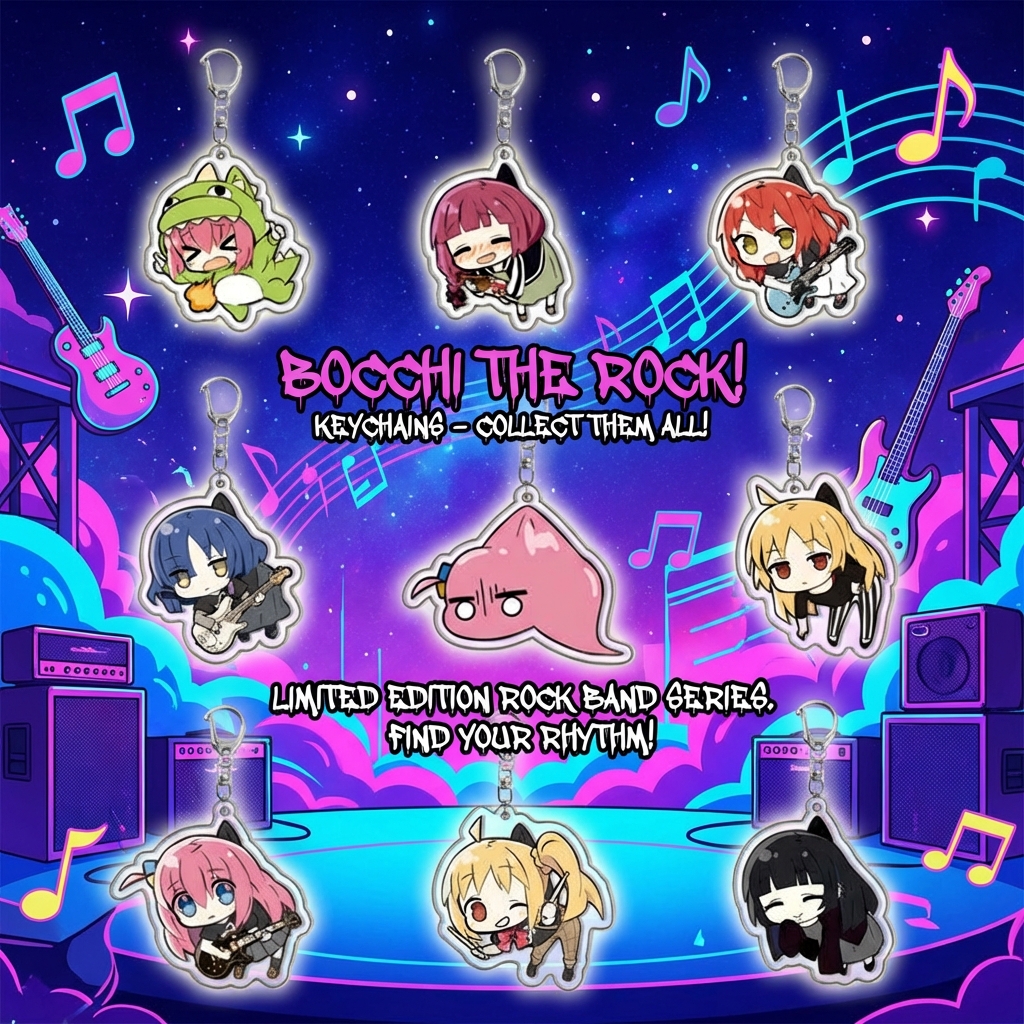 Bocchi the Rock  Goto Hitori I - مراجعة Anime Merchandise Keychain وسعره
