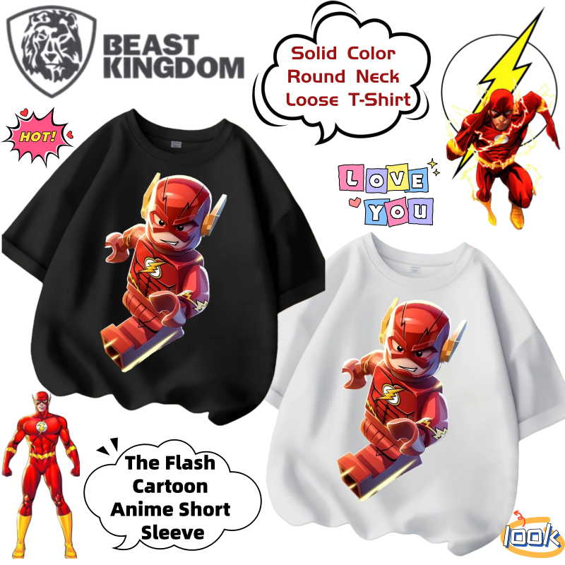New BeastKingdom The Flash Cre - مراجعة Anime Merchandise T Shirt وسعره