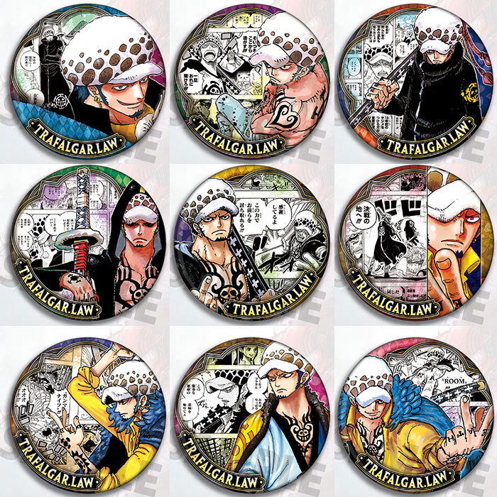 One Piece Trafalgar Law Anime  - مراجعة Pin Button Badge وسعره