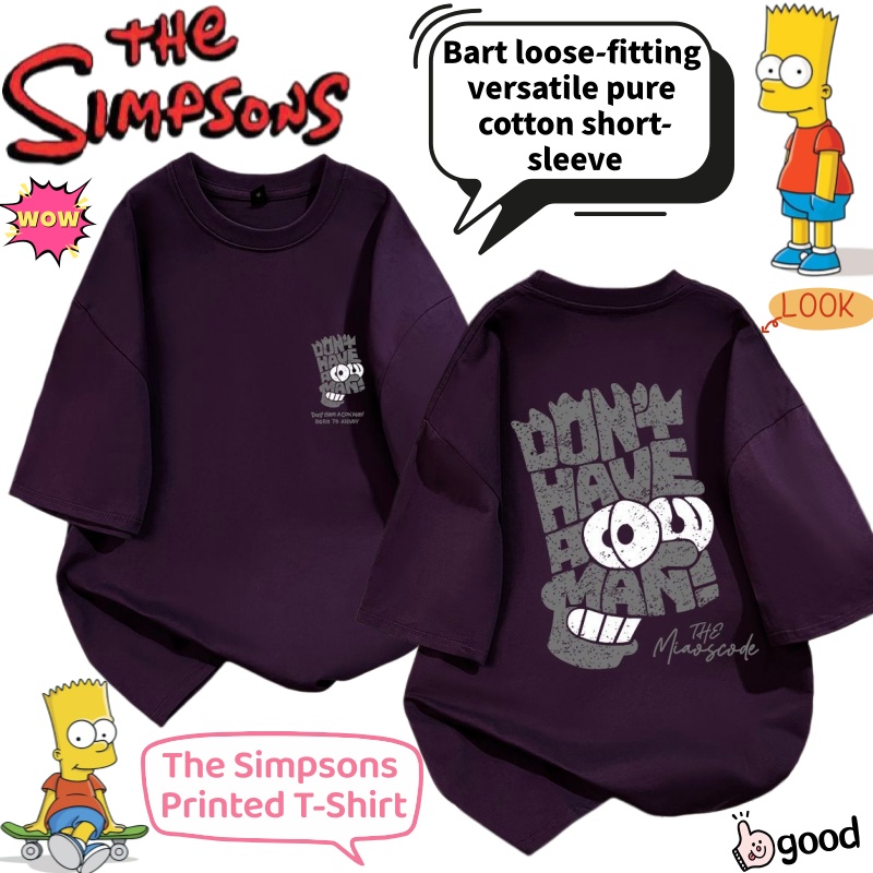The Simpsons Bart Cartoon Summ - مراجعة Anime Merchandise T Shirt وسعره