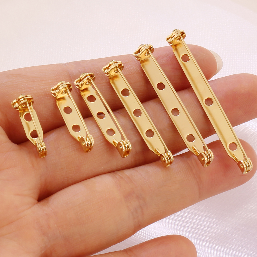 10pcs 17-45mm Brooch Clip Base - مراجعة Pin Button Badge وسعره
