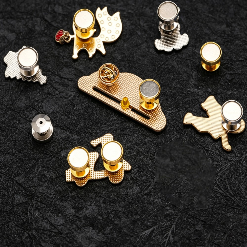 10Pcs/Lot Magnetic Clasps and  - مراجعة Pin Button Badge وسعره