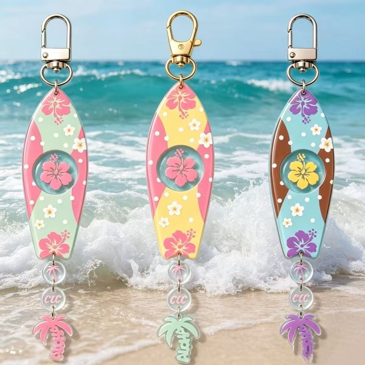 INS Hawaiian Surfboard Shaped  - مراجعة Anime Merchandise Keychain وسعره