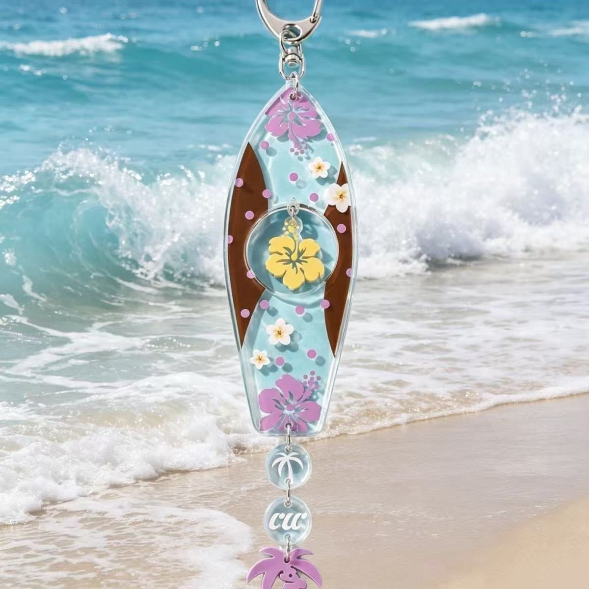 INS Hawaiian Surfboard Shaped  - مراجعة Anime Merchandise Keychain وسعره