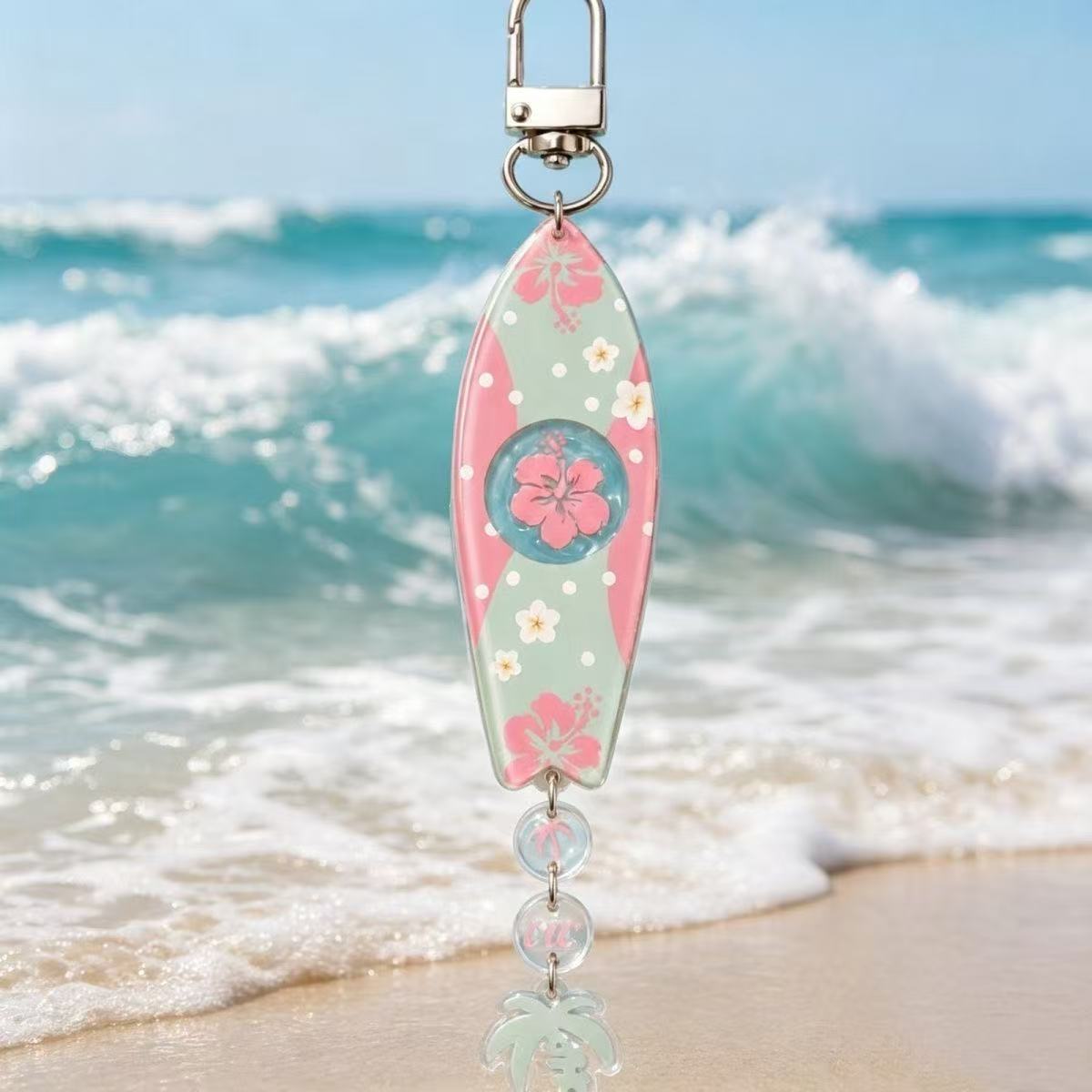 INS Hawaiian Surfboard Shaped  - مراجعة Anime Merchandise Keychain وسعره