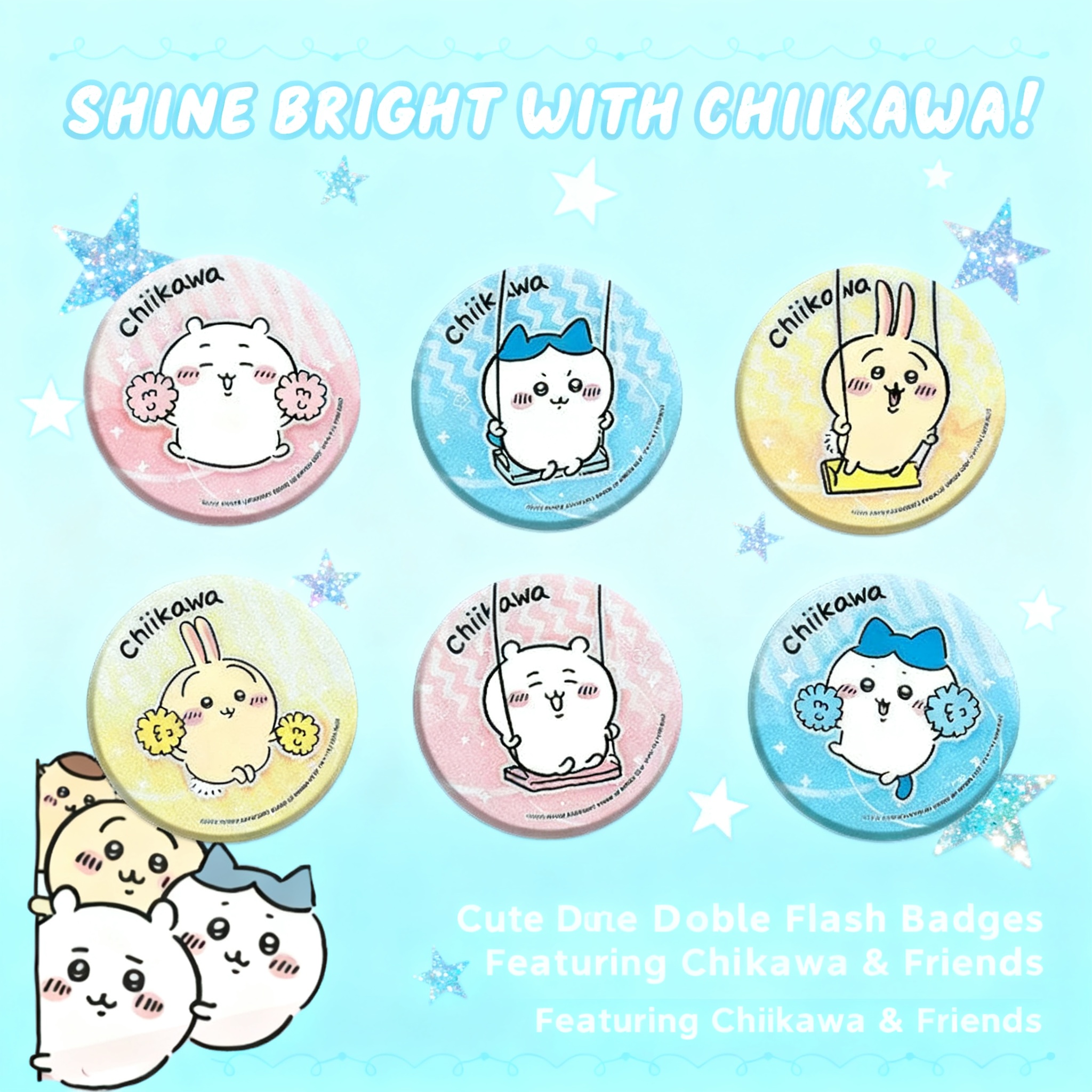 Chiikawa Anime Pin Badge Ename - مراجعة Cute Anime Merchandise وسعره