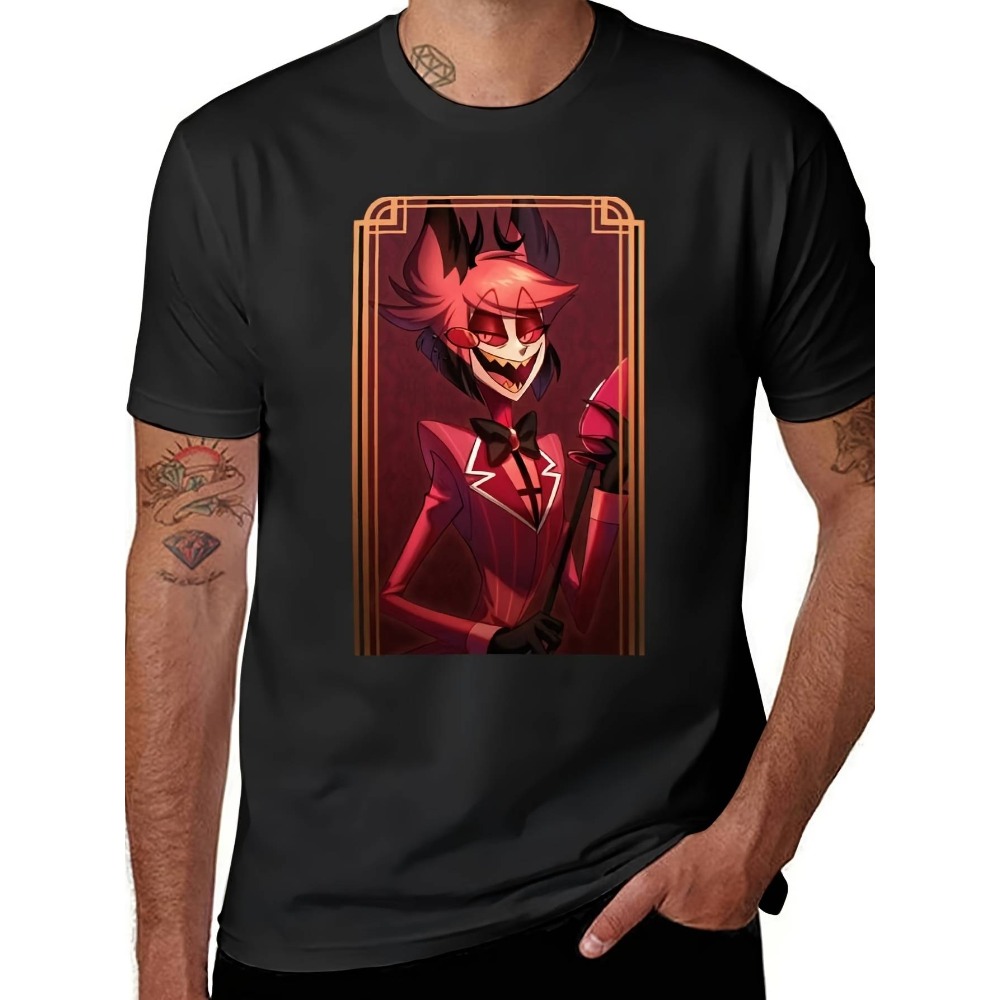 Anime Alastor T-Shirt for Men  - مراجعة Anime Merchandise T Shirt وسعره