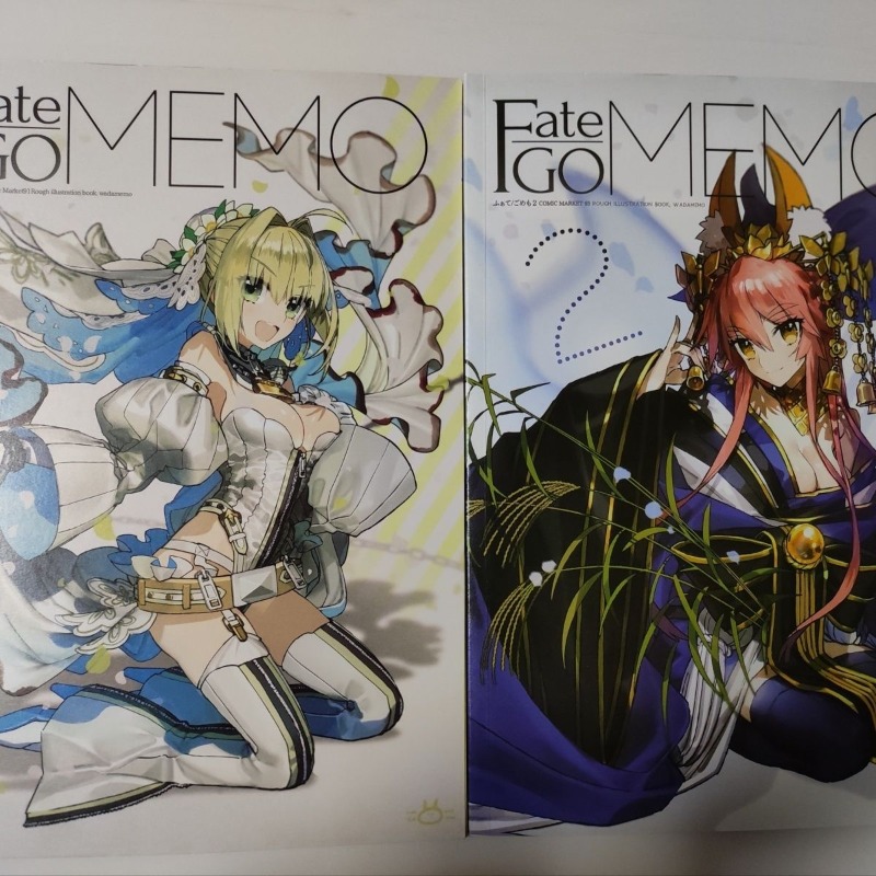 2 books Fate GO MEMO 1 2 Art B - مراجعة Fate Anime Merchandise وسعره