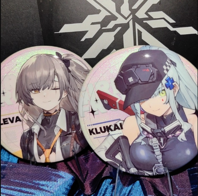 Official GIRLS' Frontline 2:EX - مراجعة Pin Button Badge وسعره