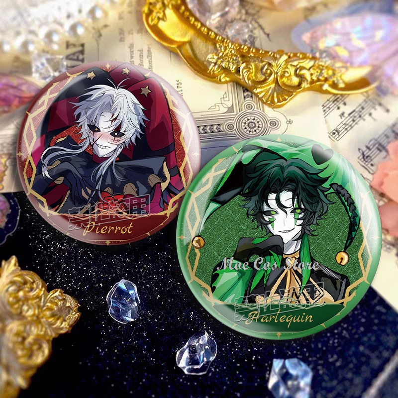 The Freak Circus Brooch Pierro - مراجعة Pin Button Badge وسعره