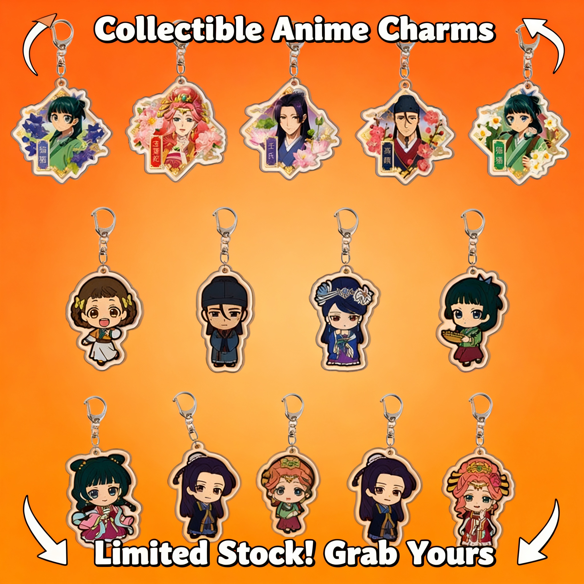 Anime Keychain Acrylic Keychai - مراجعة Anime Merchandise Keychain وسعره